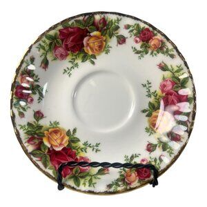 Royal Albert Old Country Roses Bone China Saucer Plate 6" England Floral Design